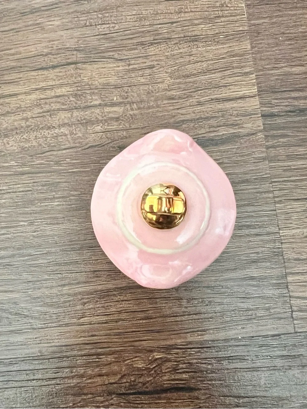 Lenox Pink and Gold Disney Onion Canister